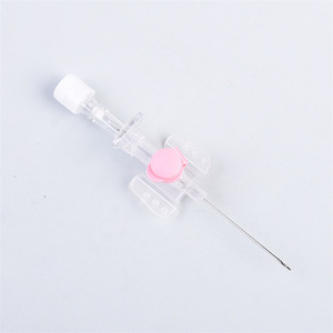 Aiguille de perfusion pour animaux de compagnie, pour administration de médicaments, perfusion pour chats, chiens et canins avec capuchon spiralé, 22G/24G. - Product Image 1