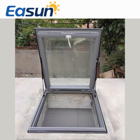 Cadre en alliage d'aluminium vertical pliant manuel moderne lucarne toit fenêtre persienne balançoire contrôle des insectes sous-sol véranda
