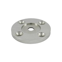 Cache-ventouse incurvé EKOO moderne en acier inoxydable 304/316L, finition satinée/miroir, usiné par poinçonnage, à fixation au sol, résistant à la rouille