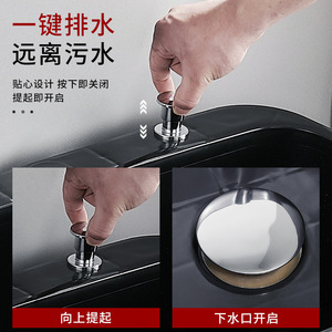 Fregadero Rectangular de PP con Drenaje Automático para Uso Doméstico - Product Image 2