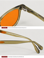 Sunray Individuelles Logo Acetat-Rahmen TR90-Bügel Private Label OEM Großhandel Unisex Blaulichtfilter-Brillen