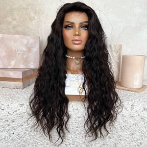 Bestseller del <span class=keywords><strong>Black</strong></span> <span class=keywords><strong>Friday</strong></span>: Parrucca in Capelli Umani Vergini Brasiliani HD 13x6 Deep Wave, Frontale in Pizzo Trasparente, Lunga, 250% Densità, 1 Pezzo - Product Image 1