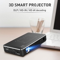 3D 4K 无线蓝牙家庭影院视频电影 P10 II 投影仪全高清 1080P DLP 智能安卓迷你 LED Wifi 投影仪