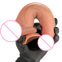 En gros Dildo coulissant en silicone souple réaliste de 10 pouces, Dildo en silicone pour boîte à dildos, Grands dildos réalistes en silicone pour femmes
