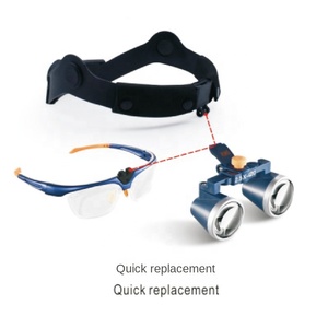 แว่นขยายสำหรับทันตแพทย์ 2.5X 3.5X พร้อมไฟ LED แบบสวมศีรษะ แว่นขยายไฟฟ้าสำหรับงานทันตกรรม - Product Image 1