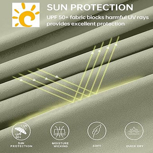 Chemise de pêche imperméable légère vintage du désert à vendre en gros Old School à capuche à manches longues UV Camo 100% - Product Image 5