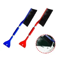 2-en-1 Brosse et grattage double usage Pelle à neige détachable pour voiture Outil de nettoyage et de grattage de pare-brise Balai de dégivrage d'hiver