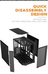 Gabinete para Juegos JungleLeopard AS-01, Blanco, Panel Lateral de Vidrio Templado, Ventiladores ARGB Preinstalados, Chasis para PC MATX, Compatible con 360 L - Product Image 6