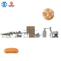 Ligne de formage automatique de pains à hot-dogs, machine à façonner la pâte motorisée contrôlée par PLC, production commerciale de hot-dogs et de hamburgers