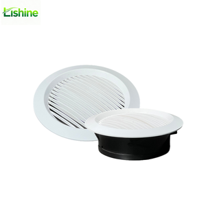 Vanne à disque en plastique réglable pour ventilation <span class=keywords><strong>d</strong></span>'air frais, montage mural/plafond, blanche, système CVC, design moderne, pour utilisation en extérieur/salon - Product Image 1