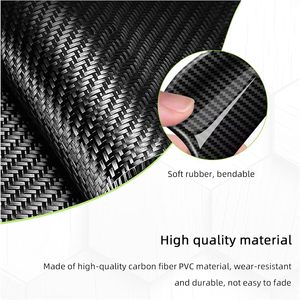 8pcs/set Stiker Pelindung Gagang Pintu Mobil Tekstur Serat Karbon Anti Gores Film Pelindung Gagang Mobil - Product Image 5