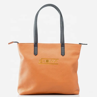Mode alliage de zinc personnalisé brillant or lettre séparée nom de marque Logo étiquettes en métal pour sac