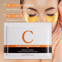 Mascarilla de Ojos en Láminas con Vitamina C, Hidratante, Reduce la Sequedad y las Líneas Finas, Iluminadora
