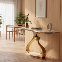 Table console moderne minimaliste en ardoise, style luxe léger, pour entrée et salon, meubles de maison pour grands et petits espaces