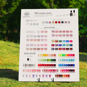 Bộ sưu tập bảng màu sơn móng tay acrylic BORN PRETTY <span class=keywords><strong>PRO</strong></span>, bán buôn, trưng bày bảng màu sơn gel - Product Image 1