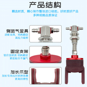 Actionneur de préhension flexible Ling Yang, pince pneumatique souple en caoutchouc pour bouchons de bouteilles avec trous - Product Image 3