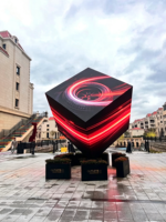 Panel de Pantalla LED 3D para Exteriores Controlado por Aplicación para Ciudades Inteligentes