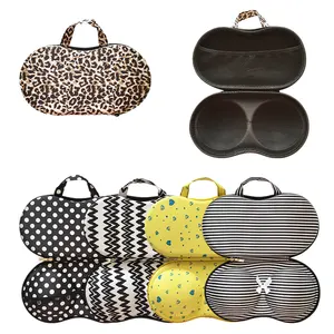 Customize Women Underwear Case Eva Packaging Travel Carrying Storage Case Bag For Women Bra Underwear Lingerie Panties Bikinis