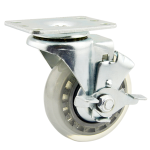 DS Light Duty <span class=keywords><strong>Caster</strong></span> <span class=keywords><strong>3</strong></span> "4" 5 Polegada Transparente Universal Giratória Rodízios Rodas - Product Image 1