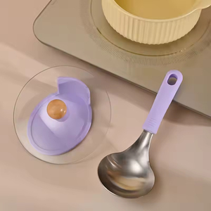 304 Stainless Steel Non-Stick 2-Piece Kitchen Utensil Set with Comfort <b>Silicone</b> Handles Heat-Resistant Sustainable & Food Safe - Product Image 2