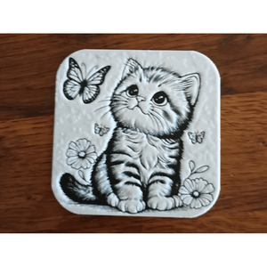 Sottobicchiere per gatti stampato in 3D - Product Image 1