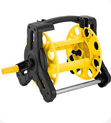 Bright yellow water wheel