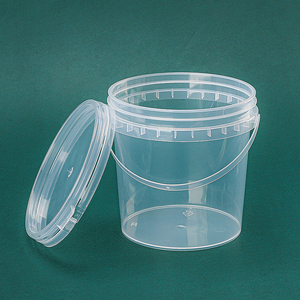 1L fabrika kaynağı özel renk kolu PP gıda sınıfı içecek ambalaj kova yuvarlak şeffaf plastik yuvarlak kova kapaklı toptan - Product Image 5