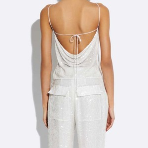 Custom Sequined Women's <strong>Top</strong> Sleeveless Sequin Cowl Cami <strong>Top</strong> Backless Tie <strong>Sparkly</strong> <strong>Tops</strong> for Women - Product Image 5