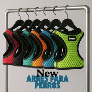 Imbracatura per cani Yommy, taglia piccola-media, in rete traspirante con chiusura in velcro per animali domestici - Product Image 5