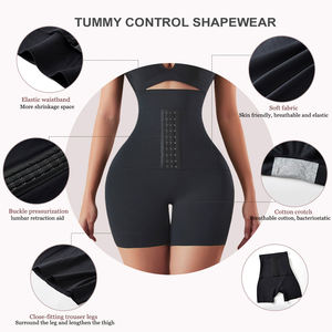 Culotte Gainante Ventre Plat Femme, Lingerie Sculptante, Effet Remonte-Fesses, Shorty Taille Haute, <span class=keywords><strong>Corset</strong></span> Amincissant Body Shaper Sous-Vêtement - Product Image 3