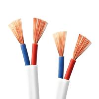 Galaxy Kabel RVVB Flachkabel Flexibles PVC-Litzenkabel 300V Ungeschirmtes Sicherheitsalarm-Stromkabel für Zugangskontrolle