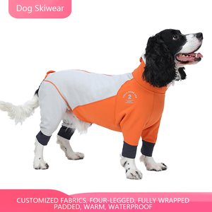 Jaket Ski hangat empuk mewah kualitas tinggi untuk anjing tahan air dan tahan angin jaket anjing kaki empat termasuk untuk musim dingin - Product Image 2
