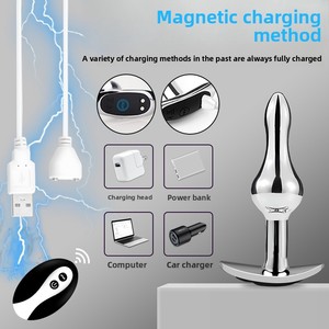 Sexbay Aluminium-Legierung Vibrator Analplug mit Fernbedienung 10 Frequenzstufen Vibration IPX7 Wasserdichter Analplug Sexspielzeug für Erwachsene - Product Image 3