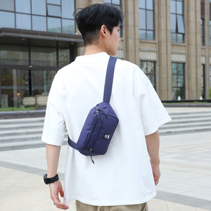 Maßgefertigte <span class=keywords><strong>Hip</strong></span>-Hop Trendige Mode Wasserdichte <span class=keywords><strong>Canvas</strong></span> 5-Farben Mini Leichtgewicht Outdoor-Sport Schultertasche Berühmter Designer Herrentasche - Product Image 6