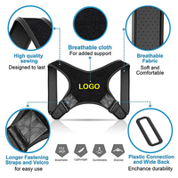 Correcteur de posture réglable personnalisé, attelle de correction du dos, soutien de la clavicule pour la récupération des fractures