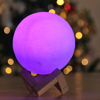 Nouveau haut-parleur Coran avec veilleuse lunaire 3D, lampe LED tactile et télécommande pour les musulmans apprenant le Coran dans la chambre