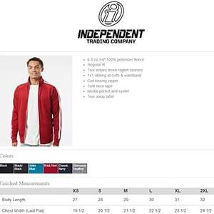 Chaquetas personalizadas con cremallera completa para hombre Texto con logotipo bordado Exp70ptz disponible en 5 colores - Product Image 3