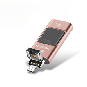 แฟลชไดรฟ์ขนาด16GB <span class=keywords><strong>32GB</strong></span> 64GB แฟลชไดรฟ์ OTG USB 3 in 1 3.0 USB - Product Image 4