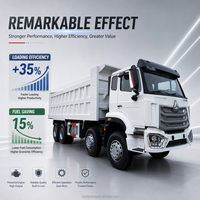 Camion benne basculante Sinotruk HOWO 371 6x4 personnalisé, neuf, robuste, diesel automatique, 50 tonnes, avec système de levage avant et caméra arrière
