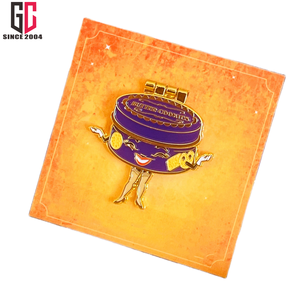 เข็มกลัดโลหะเคลือบคุ้กกี้ทำจากโลหะดีบุกใช้ปิดและเปิดใช้งานได้15ปีใช้เป็นของขวัญงานฝีมือ - Product Image 6