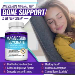 Yetişkinler için OEM sağlıklı uyku takviyesi saf magnezyum glisinat kapsülleri beyin sağlığını artırır - Product Image 4