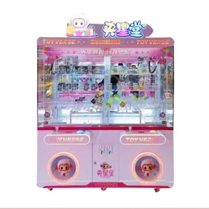 Macchina per bambole per quattro persone macchina per artigli di gru personalizzata Mini giocattolo Vending Prizing in vendita