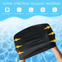Bonnets de bain en silicone abordables avec bonnets de natation extensibles pour enfants Bonnet de bain Dreadlock