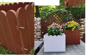 Llamativas jardineras de jardín de plástico blanco para hermosos jardines - Product Image 6