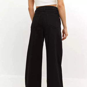 <b>Women</b> Mid Rise <b>Bootcut</b> Denim <b>Jeans</b> Light <b>Black</b> Casual Faded Wash Pants - Product Image 1