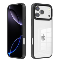 Étui pour iPhone 18 Pro Max, coque de téléphone portable pour iPhone 18 Pro, touches de caméra en aluminium, logo personnalisé, emballage LM053