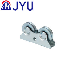 Rouleau à rainure en Y de conception traditionnelle en acier à haute teneur en carbone Double roues poulie <span class=keywords><strong>roue</strong></span> de piste <span class=keywords><strong>pour</strong></span> porte coulissante rouleaux de fenêtre rainurés - Product Image 1