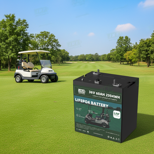 Paquete de Baterías de Estado Semisólido LiFePO4 de 36 V 60 Ah 2304 Wh, 6000 Ciclos, JRE Power, para Carrito de Golf, Autocaravana, Ciclo Profundo, Garantía de 5 Años - Product Image 1