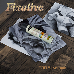 SPRAYMASTER Fixative 300ml - Semprotan Perekat Pelindung Bening untuk Gambar Pensil Pastel Arang Grafit Lem Semprot - Product Image 3