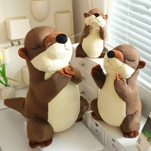 Nuevo Llavero de Peluche Súper Suave de Nutria de <span class=keywords><strong>Anime</strong></span> Kawaii, Muñeco de Peluche de Nutria Marina para Regalo y Decoración - Product Image 5